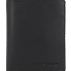 Greenburry Herrengeldbörsen Hochformat<Pure Geldbörse RFID Schutz Leder 10.5 cm black