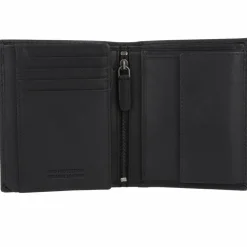 Greenburry Herrengeldbörsen Hochformat<Pure Geldbörse RFID Schutz Leder 10.5 cm black