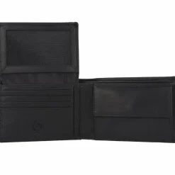 Greenburry Pure Geldbörse RFID Schutz Leder 12.5 cm black