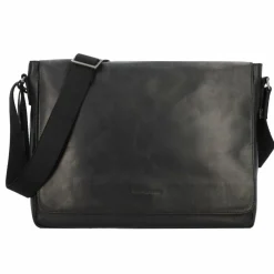 Greenburry Messenger Bags<Pure Messenger Leder 37 cm black