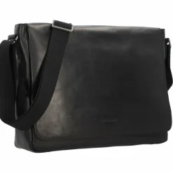 Greenburry Messenger Bags<Pure Messenger Leder 37 cm black