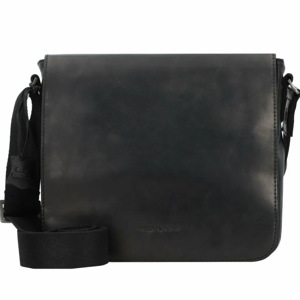 Best Greenburry Pure Umhängetasche Leder 26 cm black