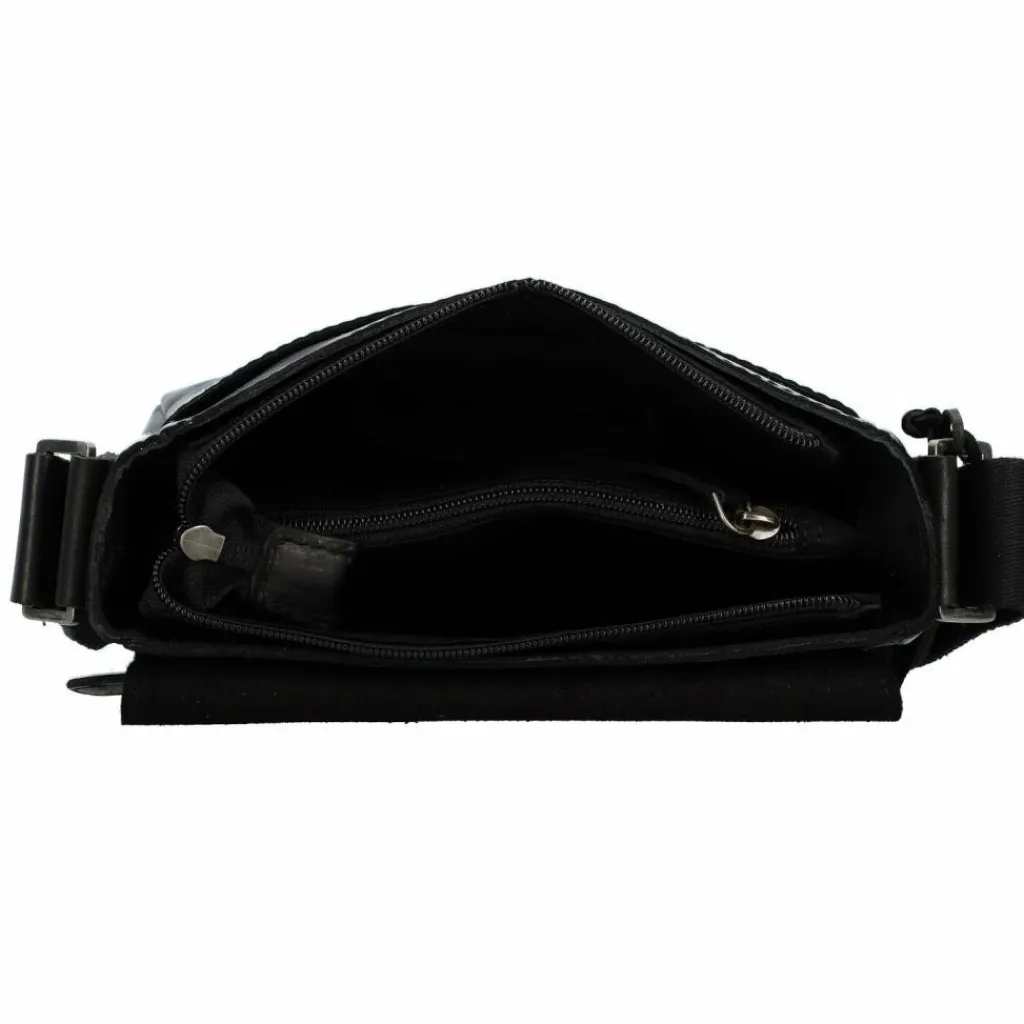 Clearance Greenburry Pure Umhängetasche Leder 20 cm black