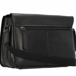 Discount Greenburry Pure Umhängetasche Leder 25 cm black