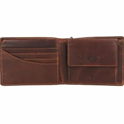 Greenburry Herrengeldbörsen Hochformat<Racing Collection Phoenix Geldbörse RFID Leder 12 cm braun
