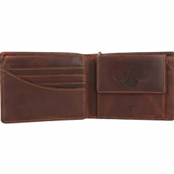 Greenburry Herrengeldbörsen Querformat<Racing Collection Darlington Geldbörse RFID Leder 12 cm braun