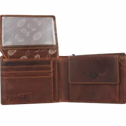 Greenburry Herrengeldbörsen Querformat<Racing Collection Darlington Geldbörse RFID Leder 12 cm braun