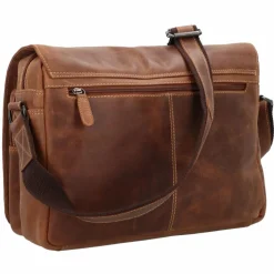 Greenburry Messenger Bags|Aktentaschen<Racing Collection Atlanta Aktentaschen Messenger Leder 36 cm braun