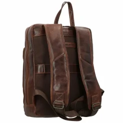 Greenburry Rugged Business-Rucksack Leder 39 cm Laptopfach