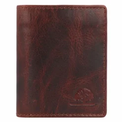 Greenburry Herrengeldbörsen Hochformat<Rugged Geldbörse RFID Schutz Leder 8.5 cm brown
