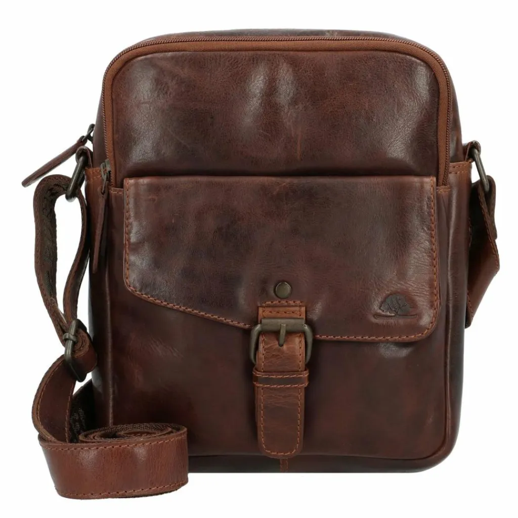 Greenburry Umhängetaschen<Rugged Umhängetasche Leder 21 cm brown