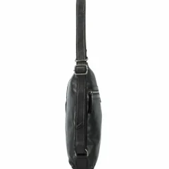 Clearance Greenburry Schultertasche Leder 29,5 cm black