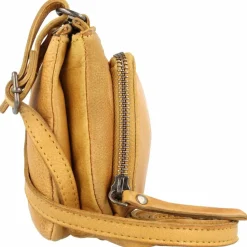 Greenburry Soft Umhängetasche Leder 20 cm yellow