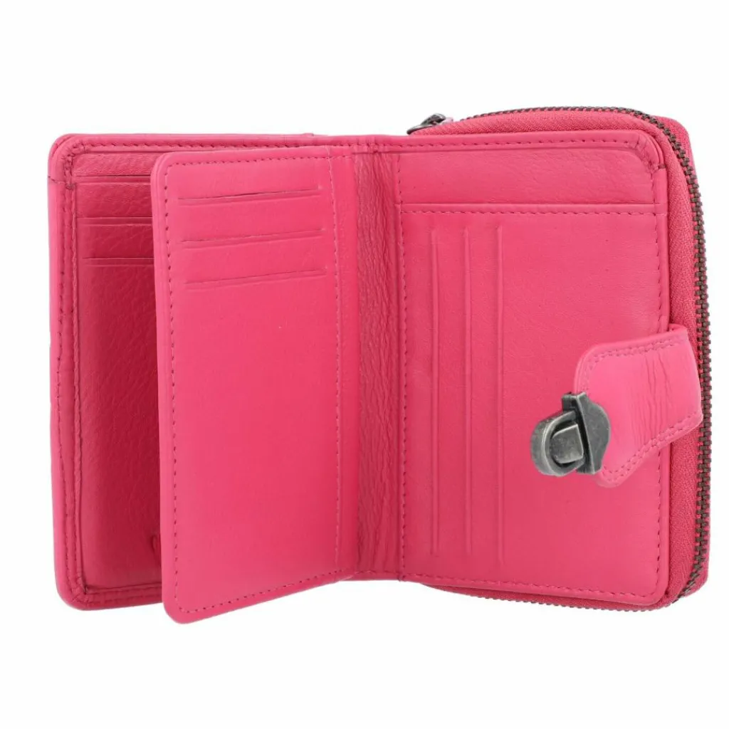 Greenburry Damengeldbörsen Hochformat<Spongy Geldbörse Leder 9 cm fuchsia