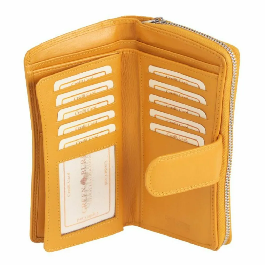 Damen Greenburry Spongy Geldbörse Leder 9,5 cm