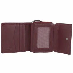 Greenburry Damengeldbörsen Querformat<Spongy Geldbörse Leder 10,5 cm bordeaux