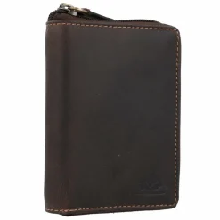 Herren Greenburry Tornado Geldbörse RFID Schutz Leder 10 cm