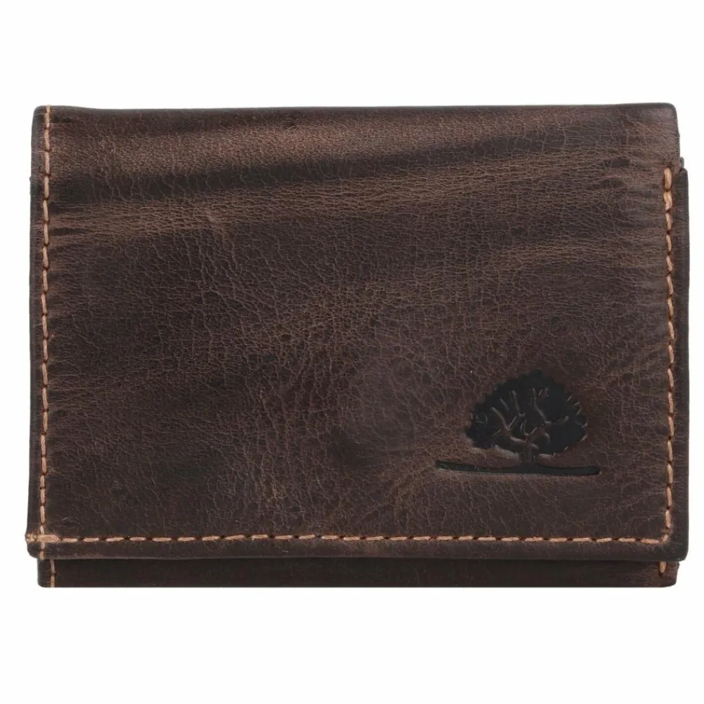 Greenburry Herrengeldbörsen Querformat<Tornado Geldbörse RFID Schutz Leder 9.5 cm teak brown