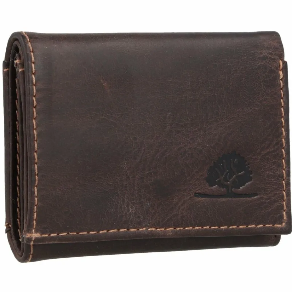 Greenburry Herrengeldbörsen Querformat<Tornado Geldbörse RFID Schutz Leder 9.5 cm teak brown