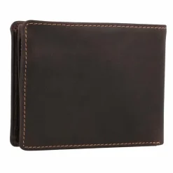 Greenburry Herrengeldbörsen Querformat<Tornado Geldbörse RFID Schutz Leder 13 cm teak brown