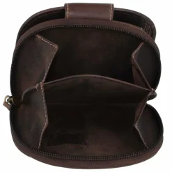 Greenburry Damengeldbörsen Querformat<Tornado Geldbörse RFID Schutz Leder 14 cm teak brown