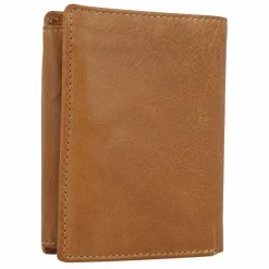 Clearance Greenburry Tornado Geldbörse RFID Schutz Leder 10 cm peanut brown