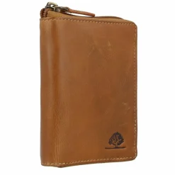 Greenburry Herrengeldbörsen Hochformat<Tornado Geldbörse RFID Schutz Leder 10 cm peanut brown