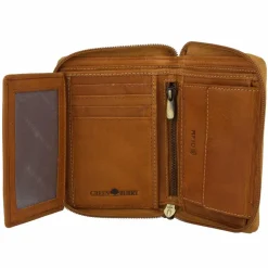 Greenburry Herrengeldbörsen Hochformat<Tornado Geldbörse RFID Schutz Leder 10 cm peanut brown