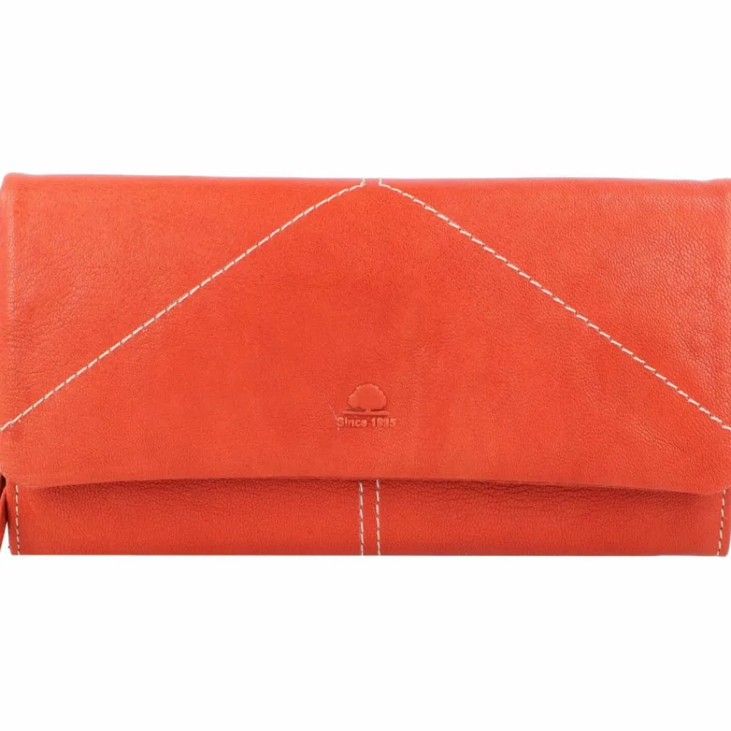 Best Greenburry Tumble Nappa Geldbörse Leder 19 cm tomato