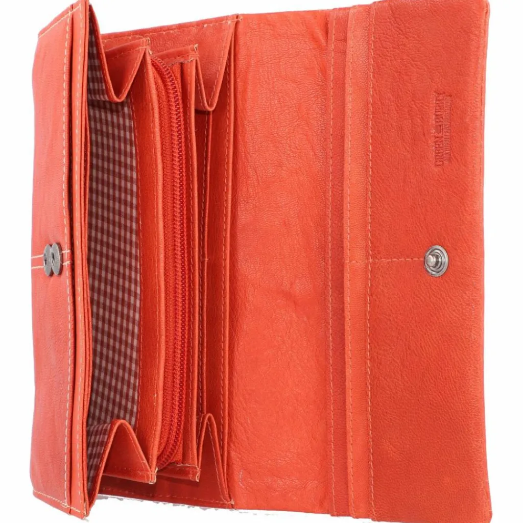 Best Greenburry Tumble Nappa Geldbörse Leder 19 cm tomato