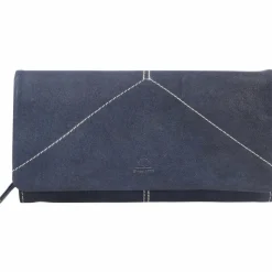 Greenburry Damengeldbörsen Querformat<Tumble Nappa Geldbörse Leder 19 cm navy blue