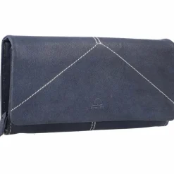 Greenburry Damengeldbörsen Querformat<Tumble Nappa Geldbörse Leder 19 cm navy blue