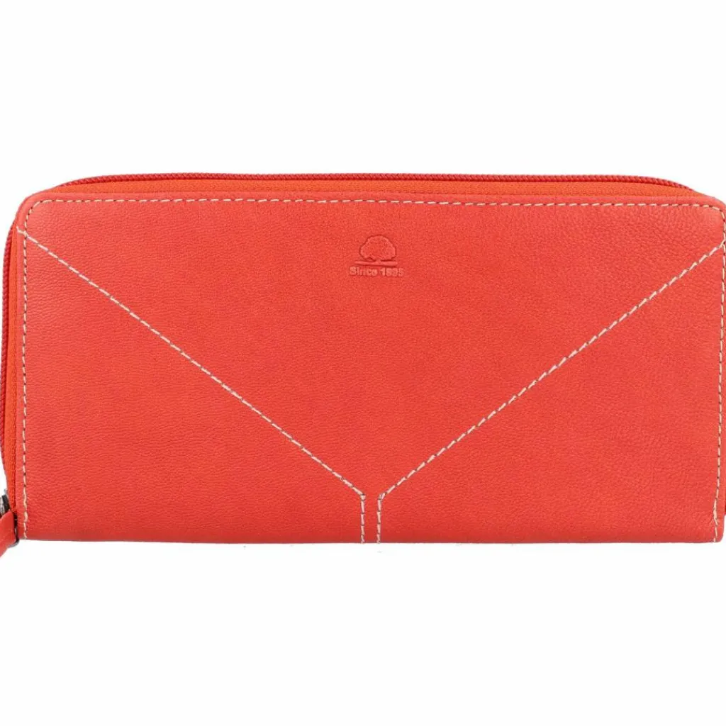Hot Greenburry Tumble Nappa Geldbörse Leder 20 cm tomato