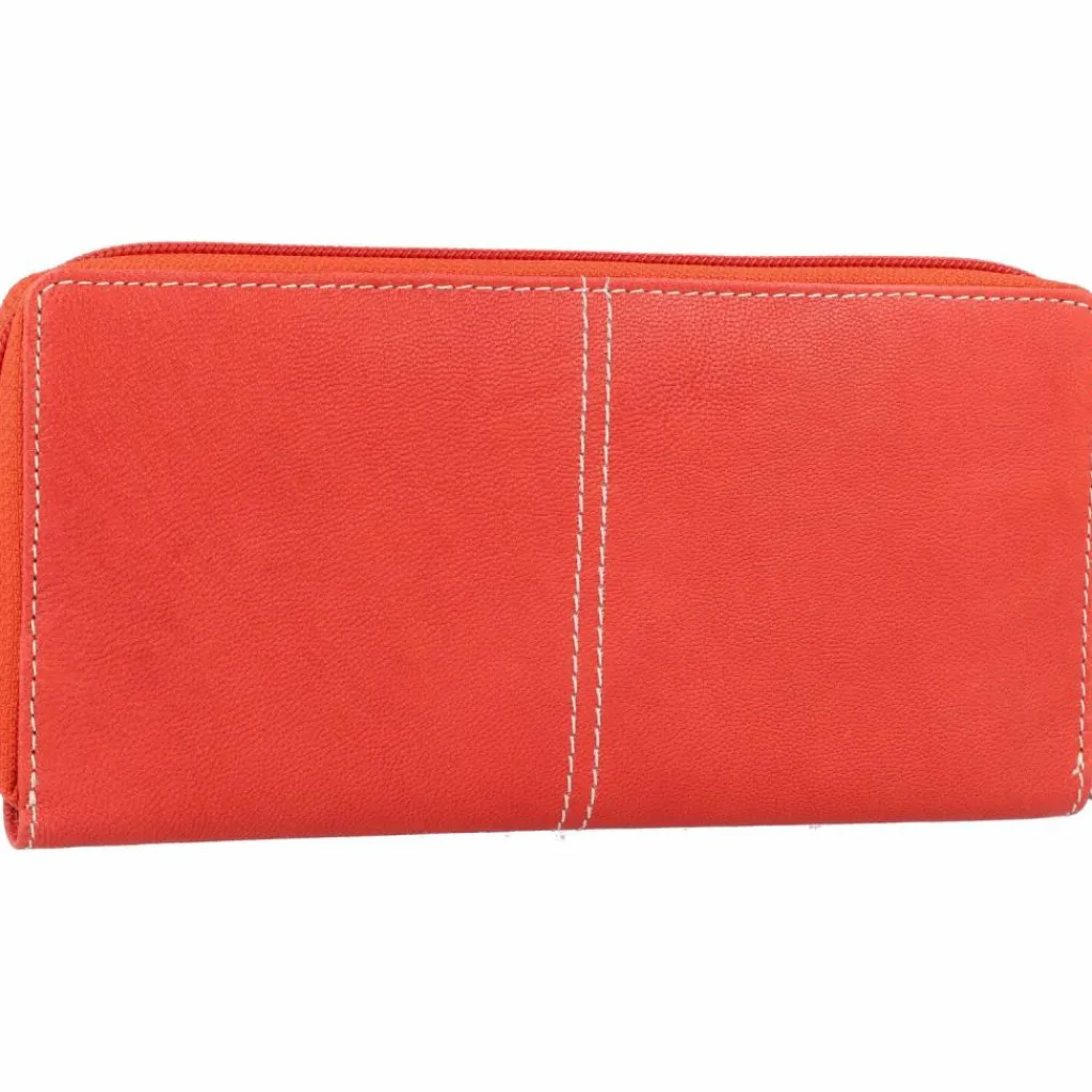 Hot Greenburry Tumble Nappa Geldbörse Leder 20 cm tomato