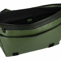 Outlet Greenburry Upcycled Tarpaulin Messenger 40 cm Laptopfach olive