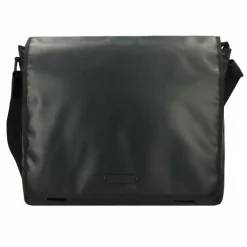 Greenburry Messenger Bags|Laptoptaschen<Upcycled Tarpaulin Messenger 40 cm Laptopfach black