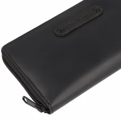 Greenburry Damengeldbörsen Querformat<Upcycled Tarpaulin Geldbörse 19 cm black