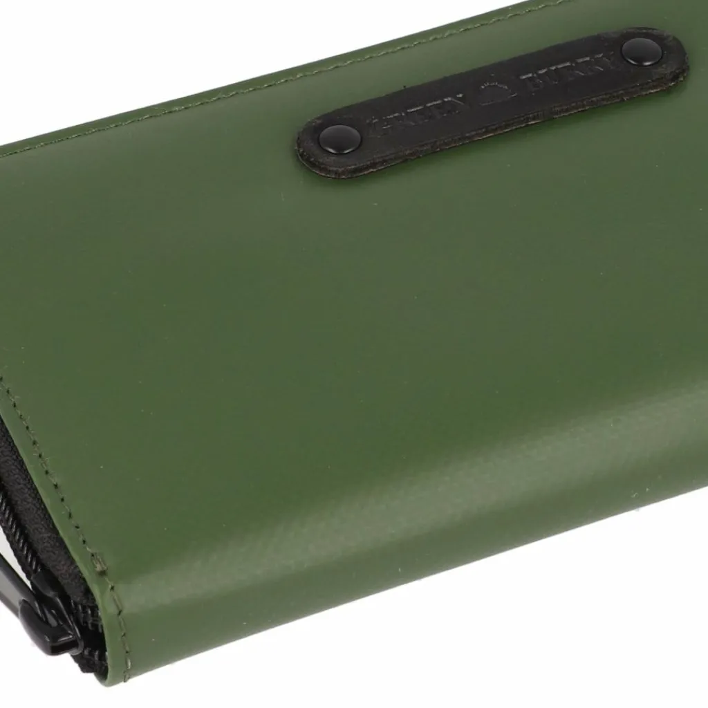 Online Greenburry Upcycled Tarpaulin Geldbörse 19 cm olive