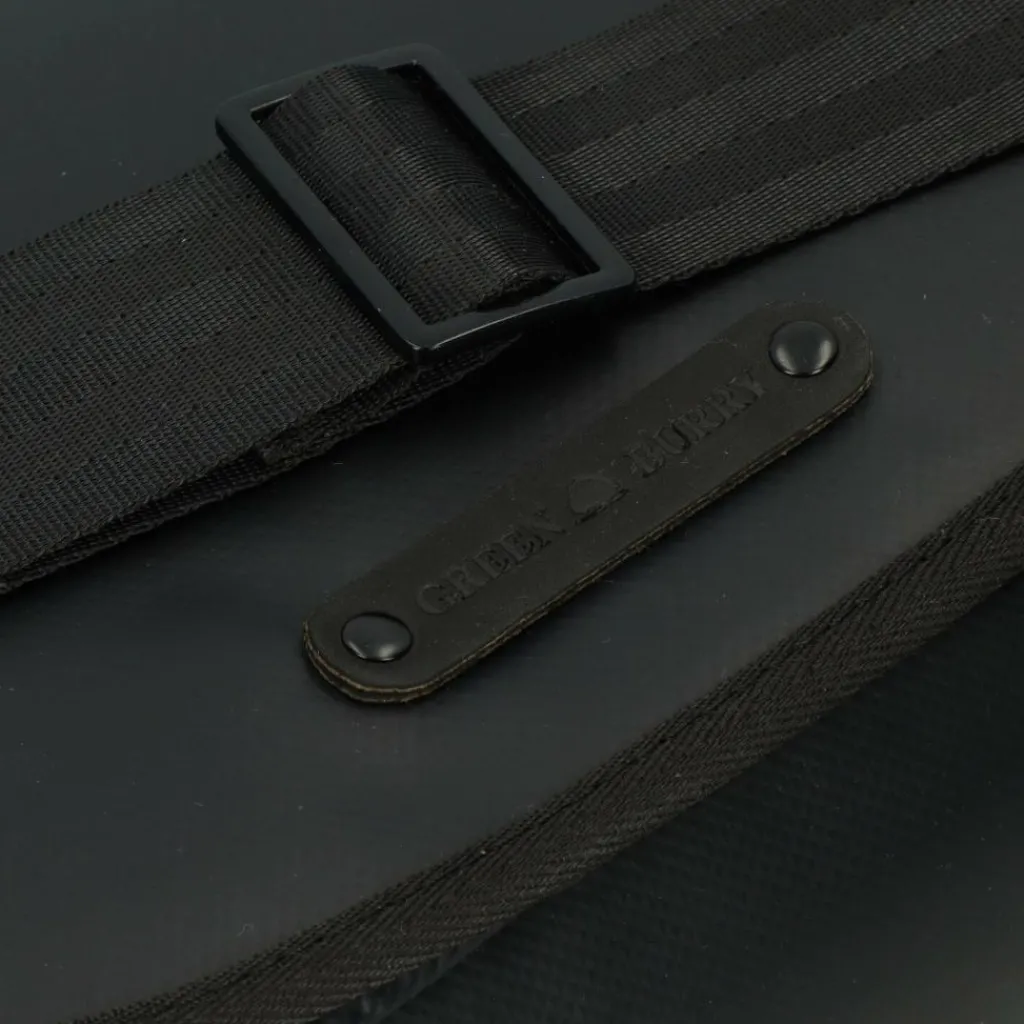 Hot Greenburry Upcycled Tarpaulin Umhängetasche 27 cm black