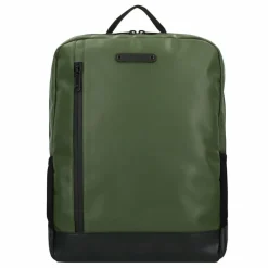 Best Greenburry Upcycled Tarpaulin Daypack 39.5 cm Laptopfach olive-black