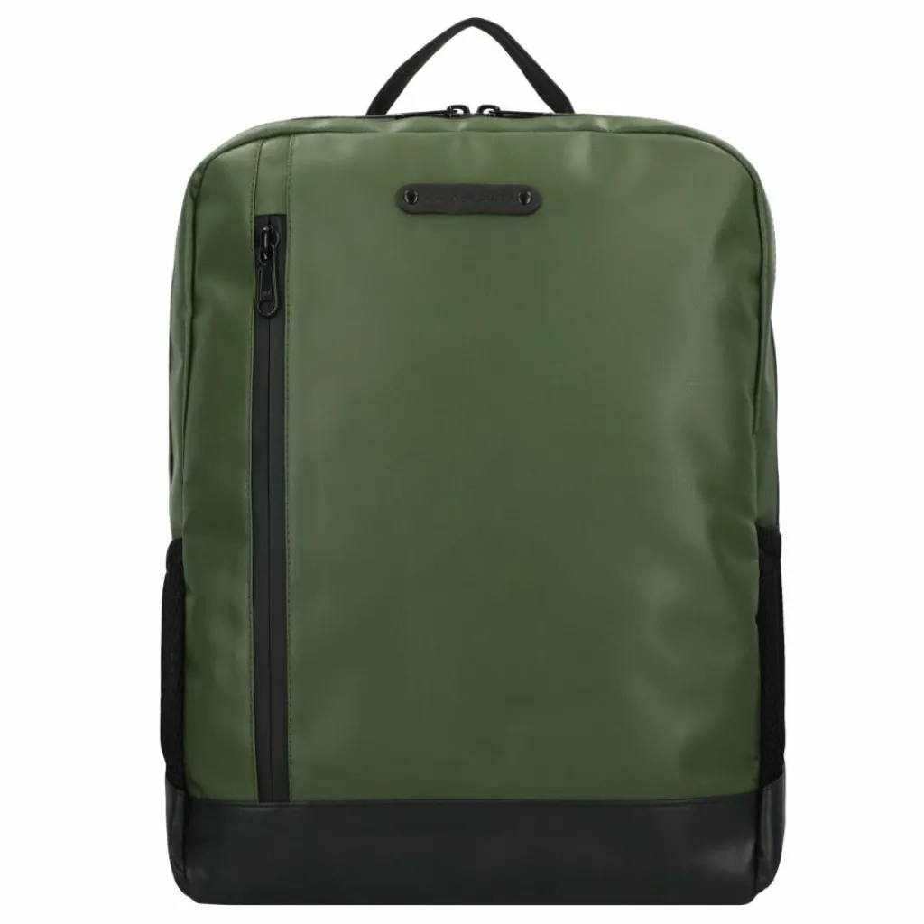 Best Greenburry Upcycled Tarpaulin Daypack 39.5 cm Laptopfach olive-black