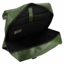 Best Greenburry Upcycled Tarpaulin Daypack 45 cm Laptopfach olive-black