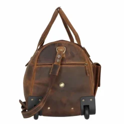 Outlet Greenburry Vintage 2 Rollen Reisetasche Leder 32 cm braun