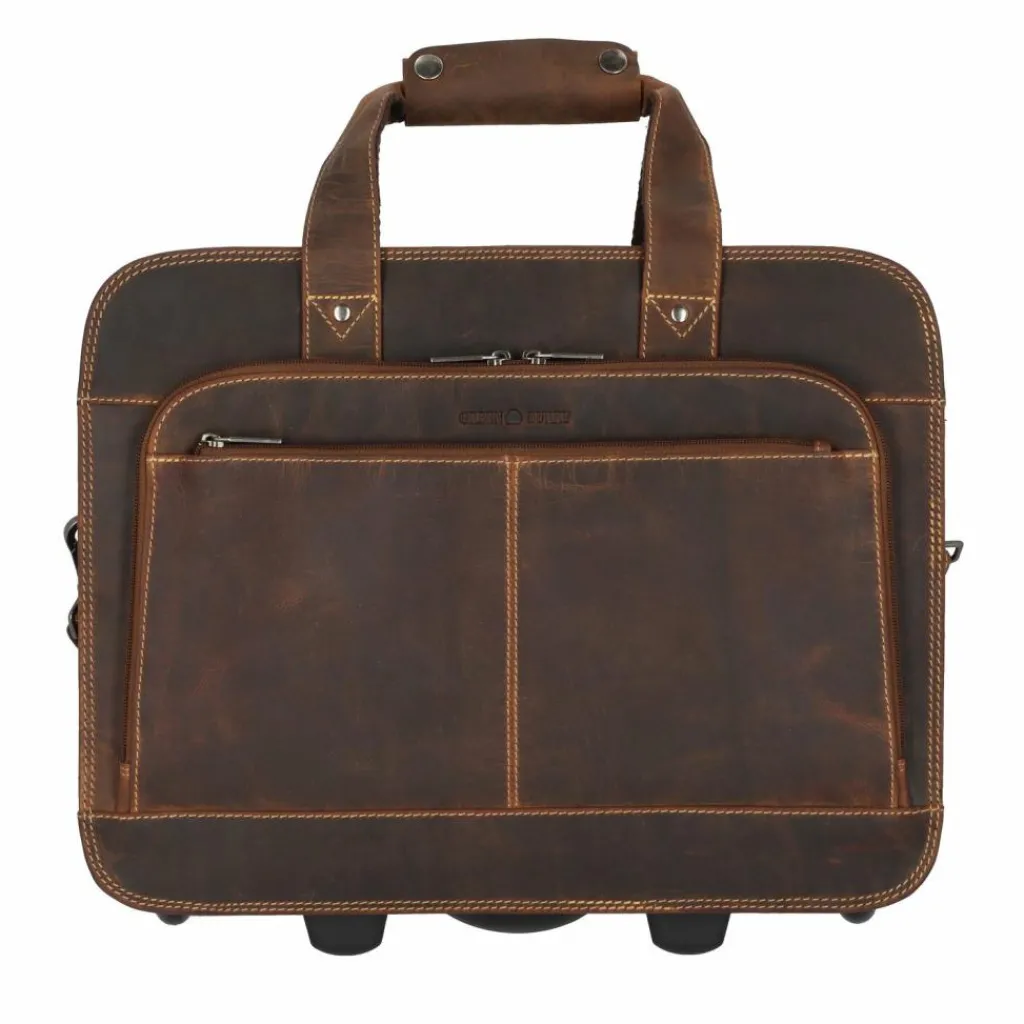 Greenburry Laptoptaschen|Businesstrolleys Mit Laptopfach<Vintage 2 Rollen Businesstrolley 33 cm Laptopfach braun