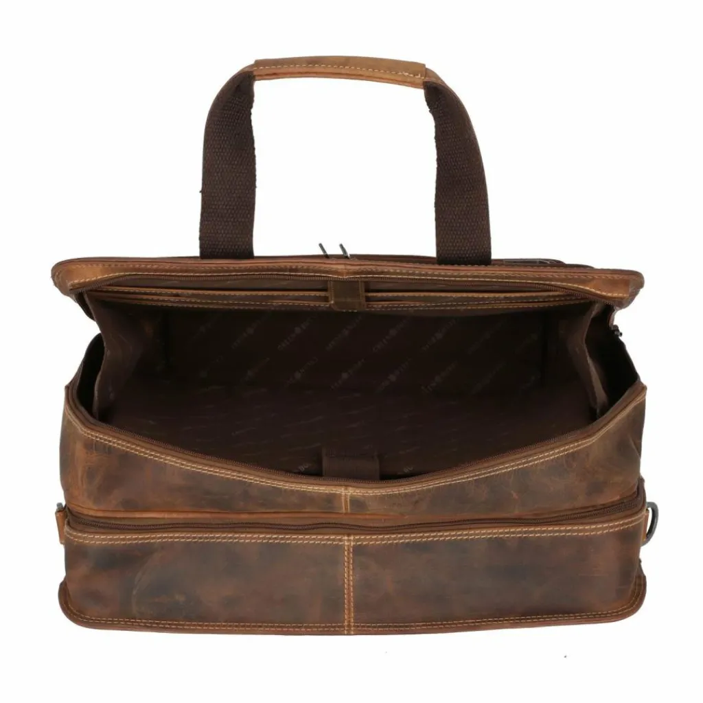 Greenburry Laptoptaschen|Businesstrolleys Mit Laptopfach<Vintage 2 Rollen Businesstrolley 33 cm Laptopfach braun