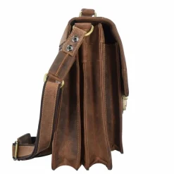 Best Greenburry Vintage Aktentasche Leder 40 cm brown