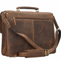 Best Greenburry Vintage Aktentasche Leder 40 cm brown