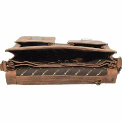 Best Greenburry Vintage Aktentasche Leder 40 cm brown