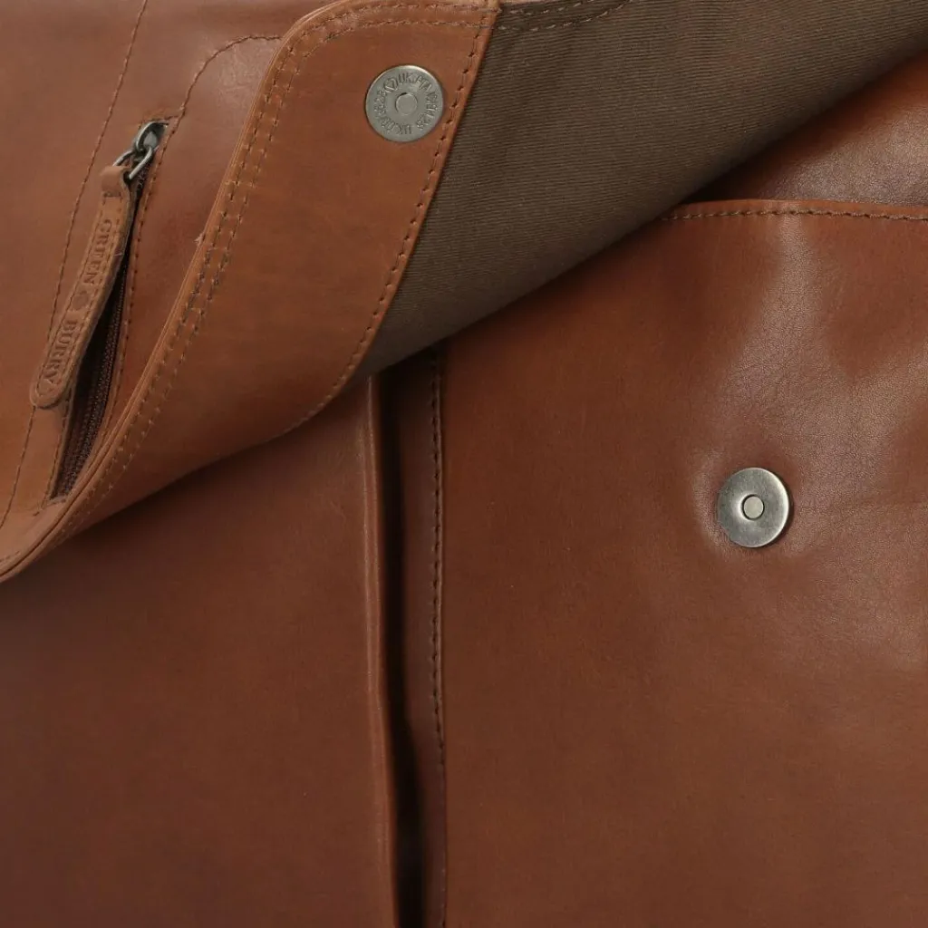 Greenburry Vintage Aktentaschen Messenger Leder 40 cm Laptopfach