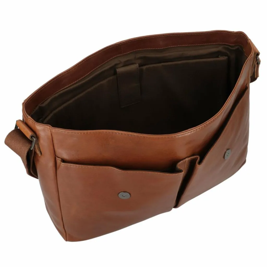 Greenburry Vintage Aktentaschen Messenger Leder 40 cm Laptopfach